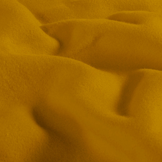 Cotton Fleece fabric Unicolour Oker