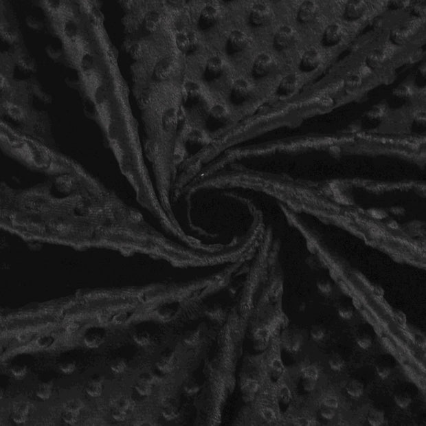 Minky fabrik Uni Schwarz