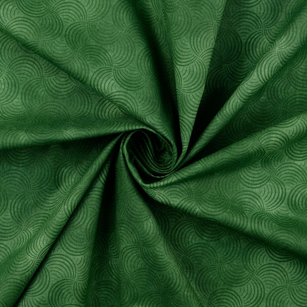 Popeline de coton tissu Vert Forêt 