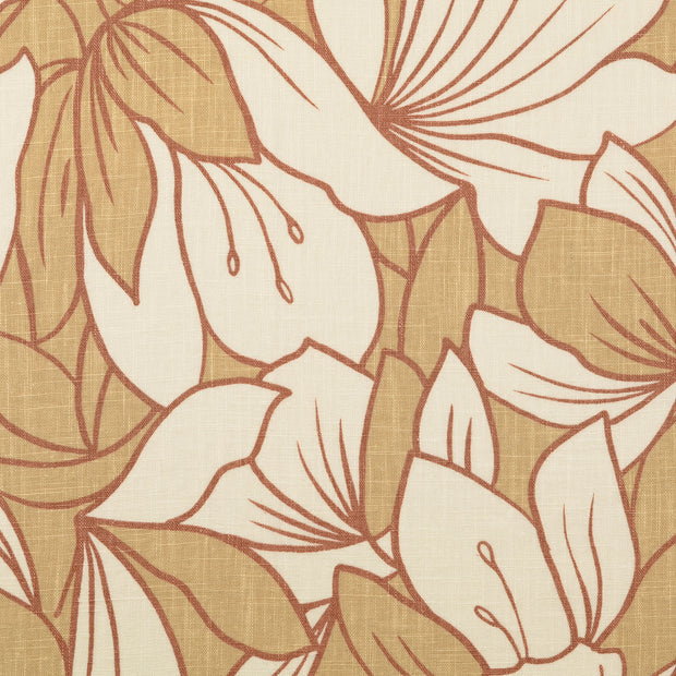 Leinen fabrik Blatter beige