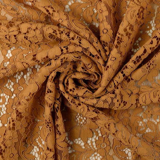 Lace fabric Oker matte 