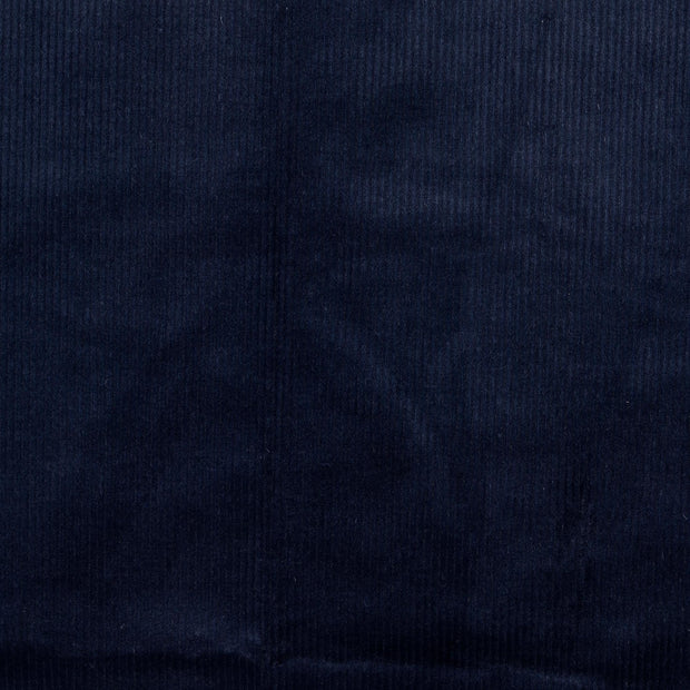 Velours Côtelé 4.5w tissu Unicolore Bleu Marine