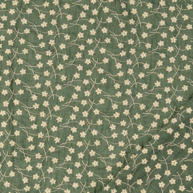 Dentelle tissu fleurs 