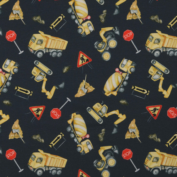 Jersey fabric Construction Navy