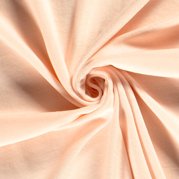 Nicky velours tissu Rose clair doux 