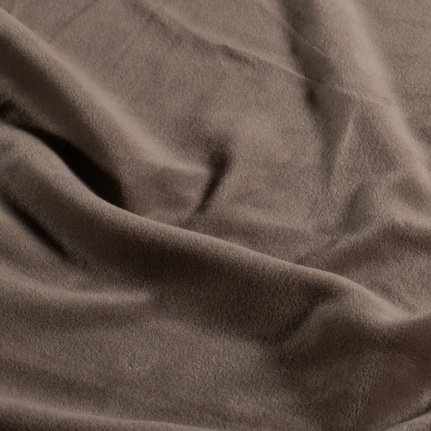 Supersoft Velvet fabrik Uni Taupe