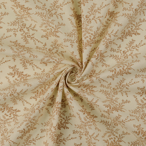 Baumwolle Popeline fabrik Beige 
