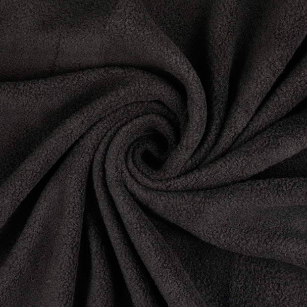 Polar Fleece fabrik schwarz gebürstet 