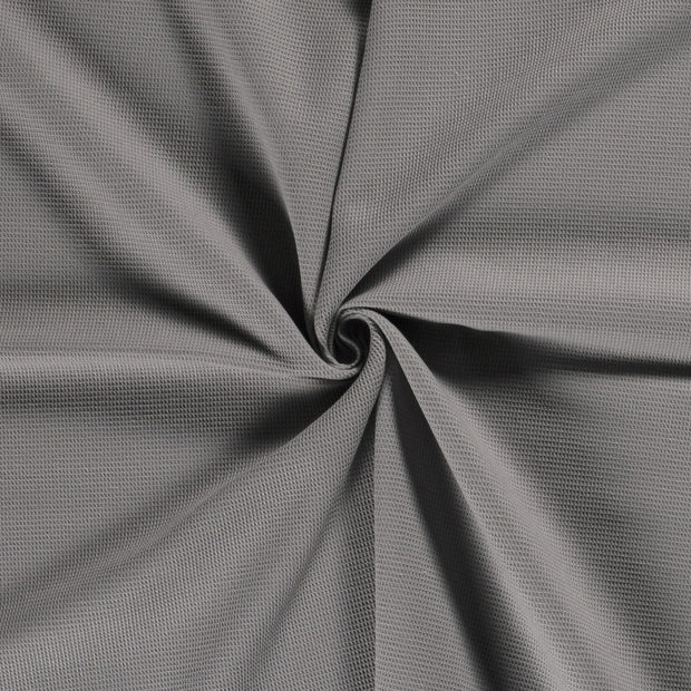 Waffle piqué fabric Grey 