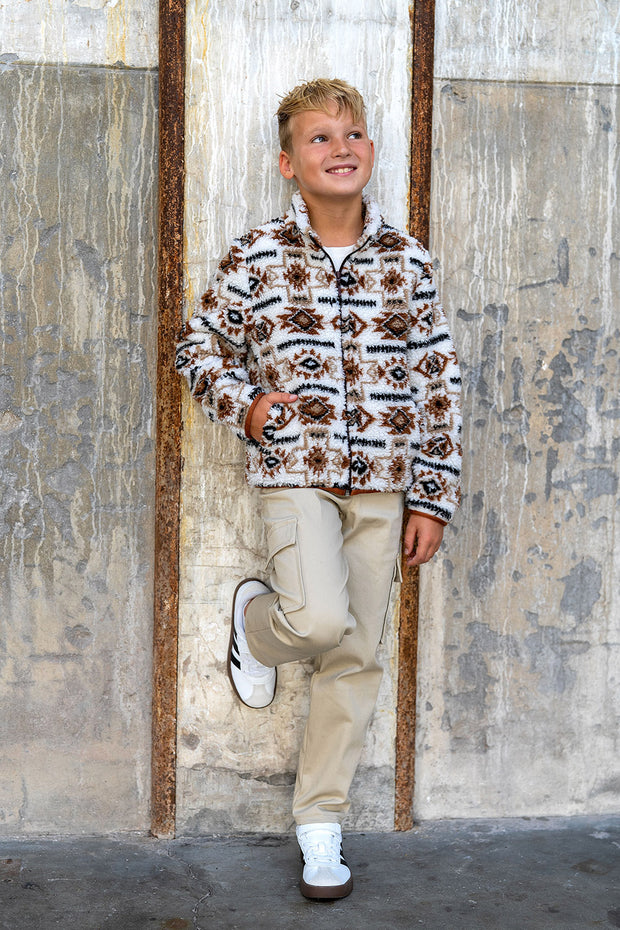 Twill Stretch fabrik Uni Beige
