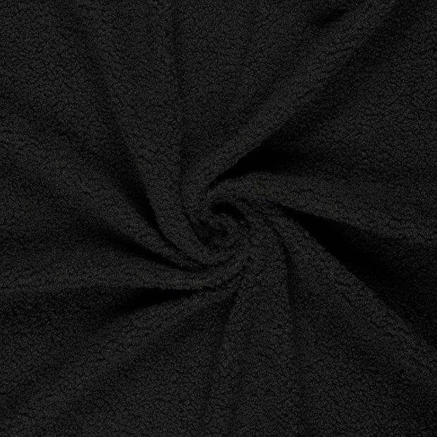 Bouclé fabric Black printed 