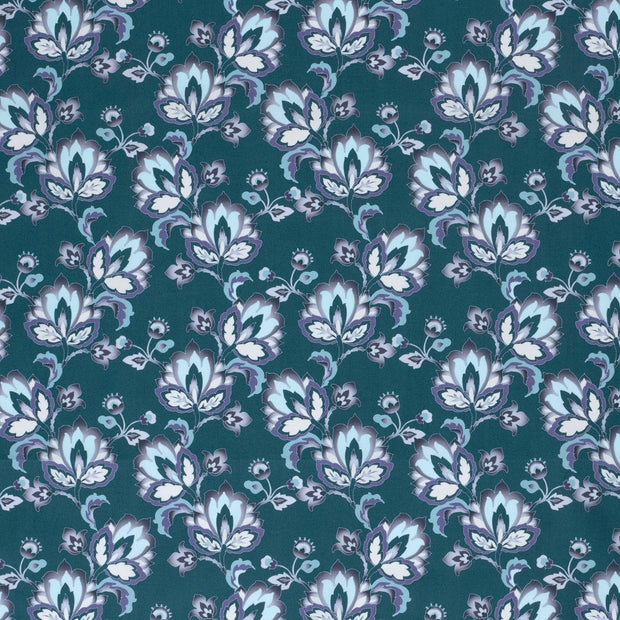 Cotton Poplin fabric Steel Blue matte 