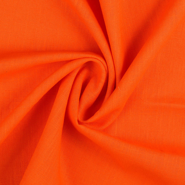 Leinen fabrik orange matt 