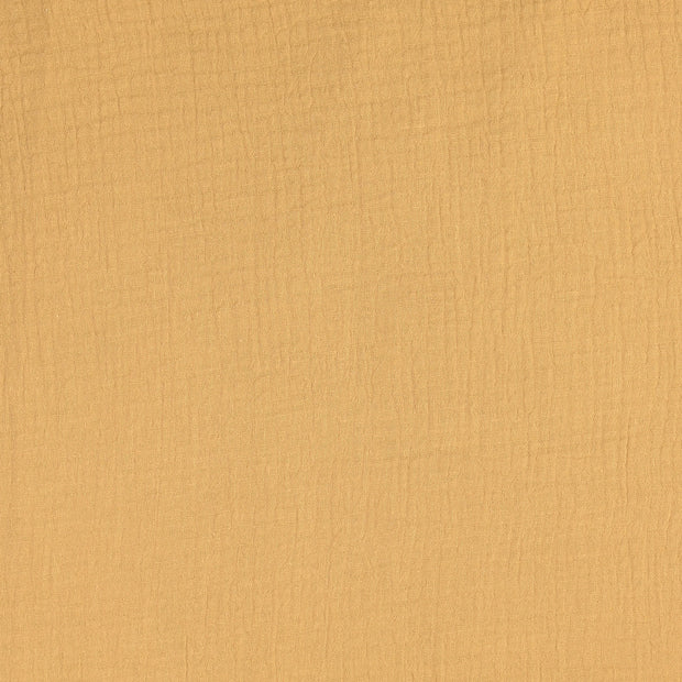 double gaze tissu Unicolore Camel