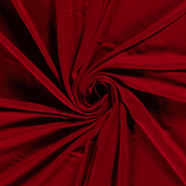 Jersey de Viscose tissu Unicolore Rouge Bordeaux