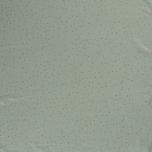 Muslin fabric Dark Mint matte 