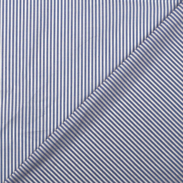 CO Popeline fabrik Jeans Blue garngefärbt 