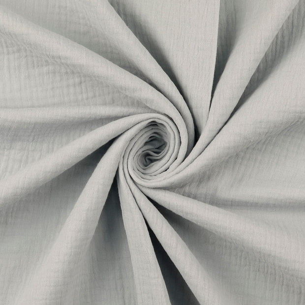 double gaze tissu Gris clair mat 