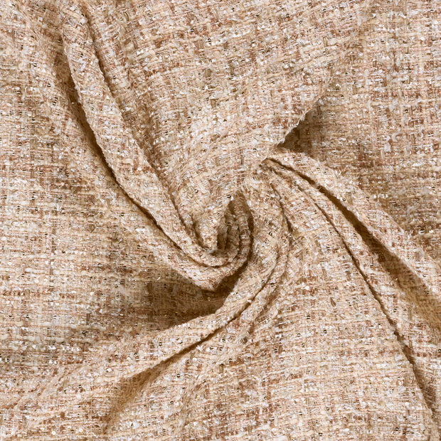 Bouclé fabrik Beige Paillette 
