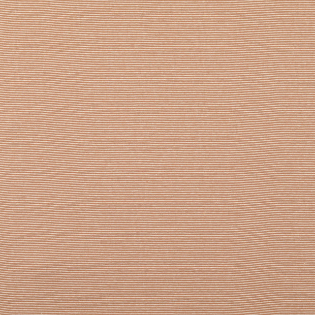 Bord Cote Fil Teint tissu rayures Noix de Muscade