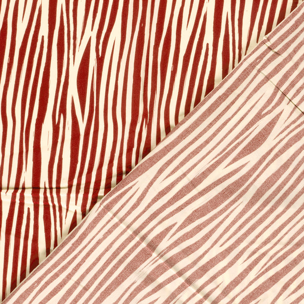 Bamboo Poplin fabric Stripes printed 