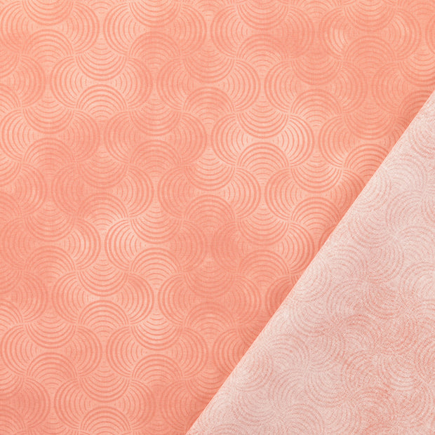 Popeline de coton tissu vieux rose 