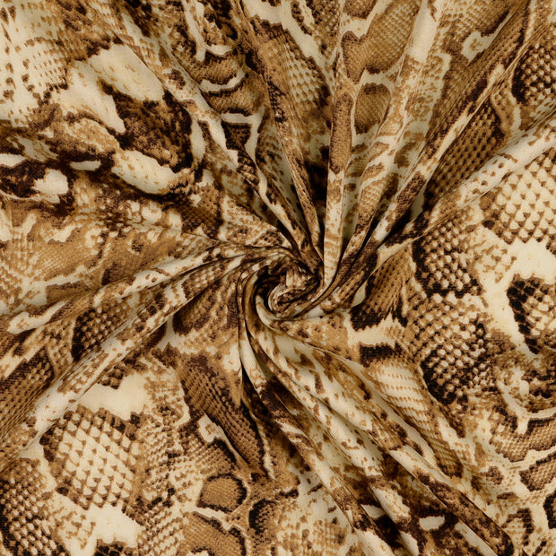 Viscose Satin tissu beige 