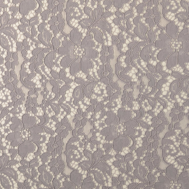 Lace fabric Flowers Light Grey