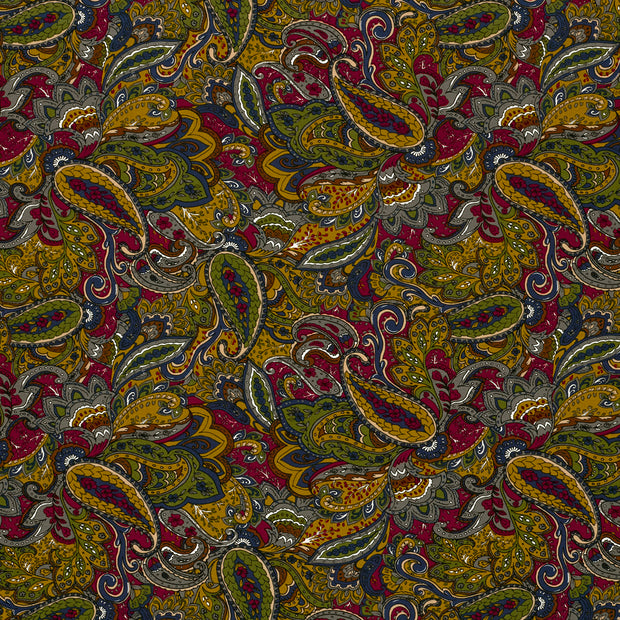 Viscose Vortex Jersey tissu Bordeaux mat 