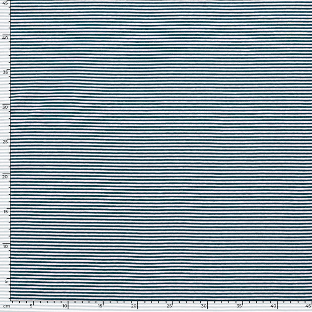 Cotton Jersey Yarn Dyed fabric Stripes Navy