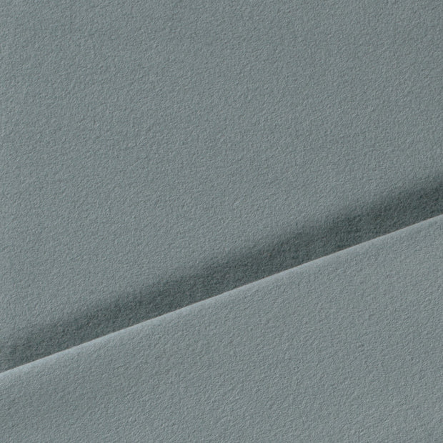 Baumwolle Fleece fabrik Stahlblau weich 