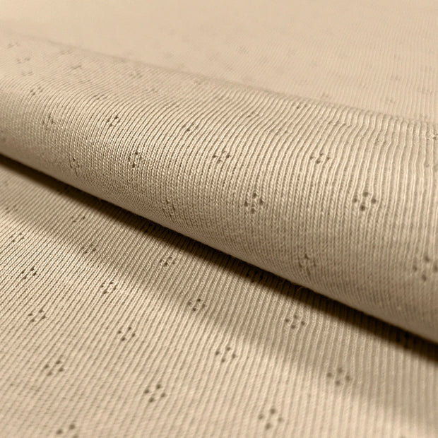 Pinpoint fabric Unicolour Beige