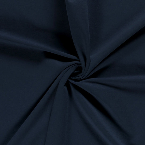 French Terry tissu Unicolore Indigo Foncé