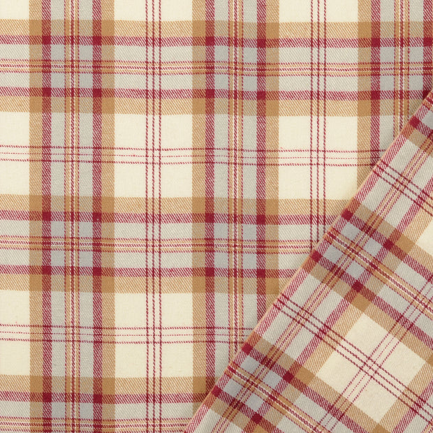 flanelle tissu bordeaux brossé 