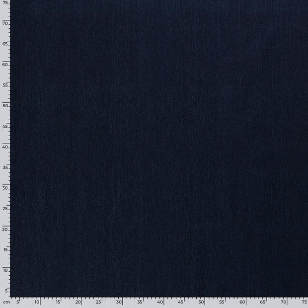 Denim Stretch fabric Unicolour Navy