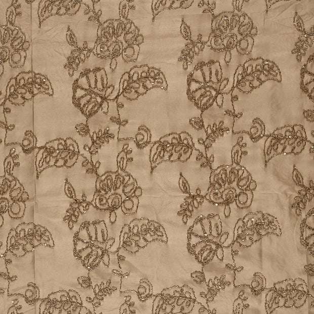 Polyester Webware fabrik Taupe schimmernd 