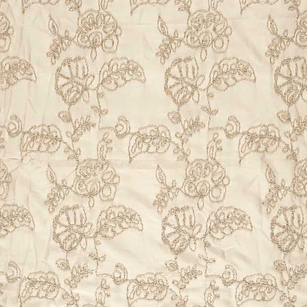Polyester Webware fabrik Beige schimmernd 