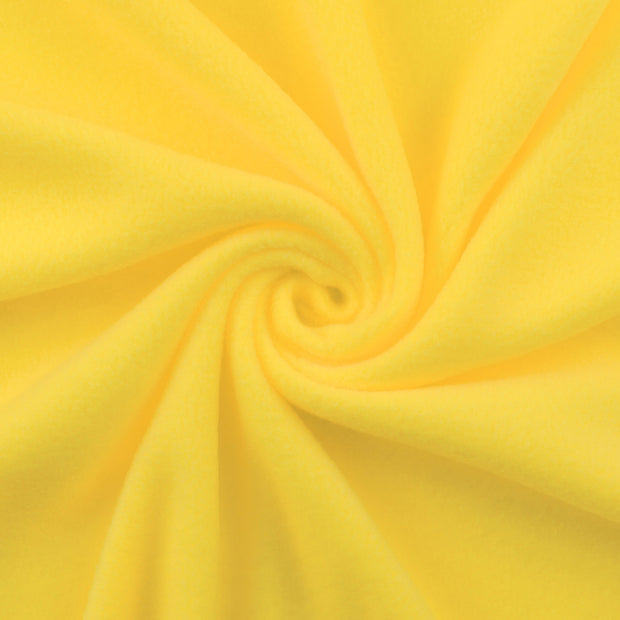 Polaire tissu jaune doux 