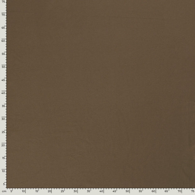 Jersey fabric Unicolour Brown Taupe