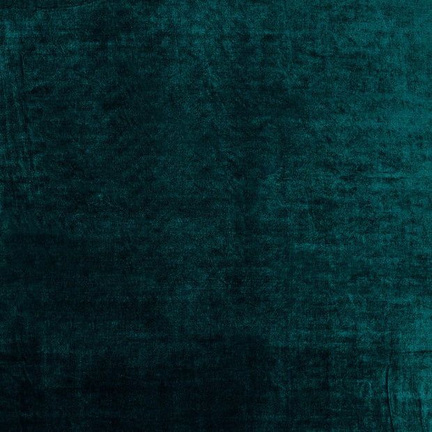 Velours tissu Unicolore Bleu Canard