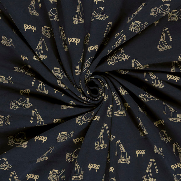  fabric Navy printed 