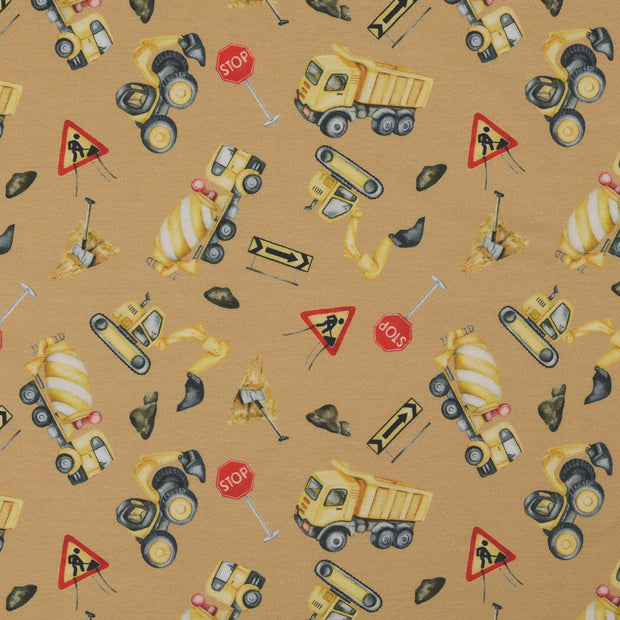 Jersey fabric Construction Beige