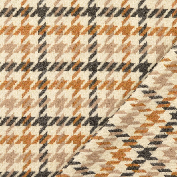 Walkloden fabrik Beige garngefärbt 