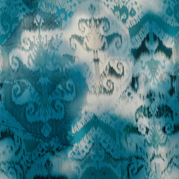 Voile fabric Ornaments light blue