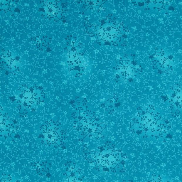  tissu Batique turquoise