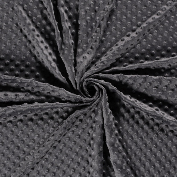 Minky tissu Gris foncé 