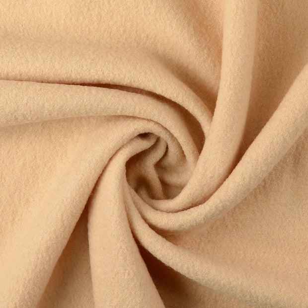 Wool Boucle fabric Beige matte 