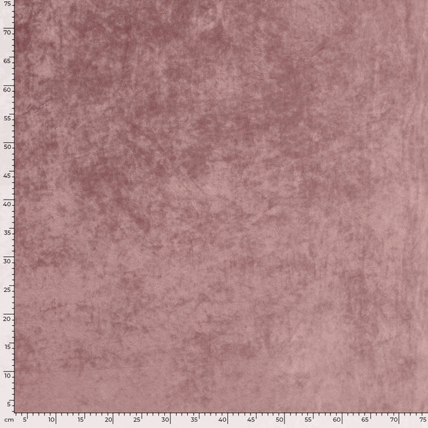 Velvet fabric Unicolour Old Pink