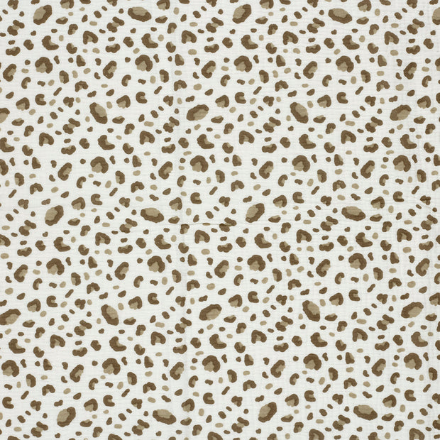 Double gaze tissu Blanc cassé mat 