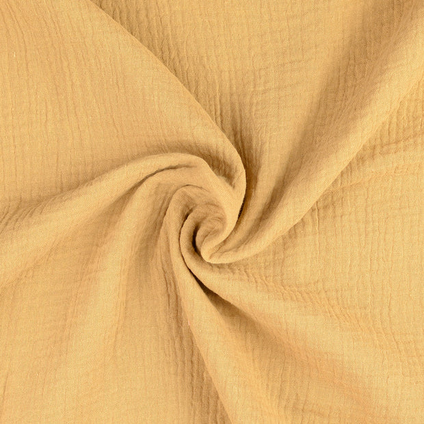 double gaze tissu Camel 